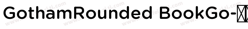 GothamRounded BookGo字体转换